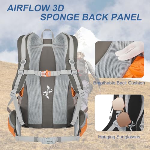 Hiking Backpack,40L Lightweight Camping Backpack with Rain Cover