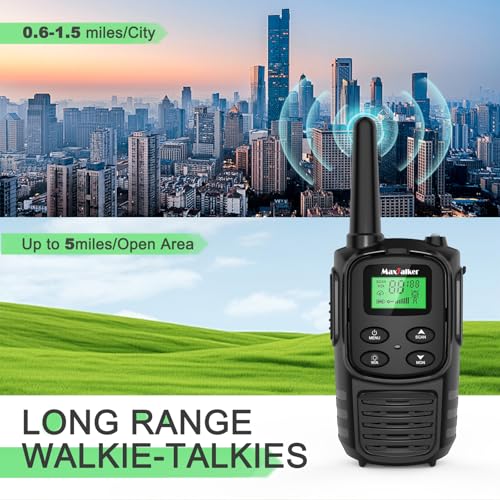 2pcs Walkie Talkies Long Range for Adult,MT10 Rechargeable Walkie Talkies
