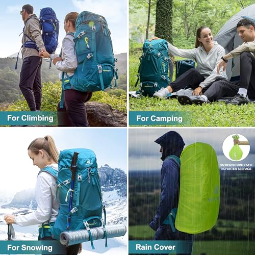 Internal Frame Hiking Backpack 45+5L,Mountain Climbing Camping Backpack