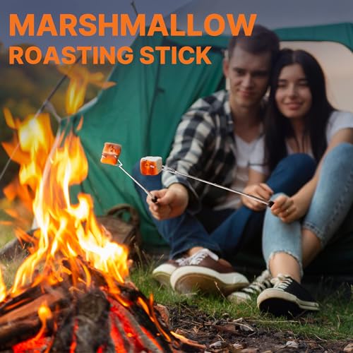 Camping Cooking Utensils Set,Grilling Cookware,Camp Kitchen Rotating Marshmallow Roasting Sticks
