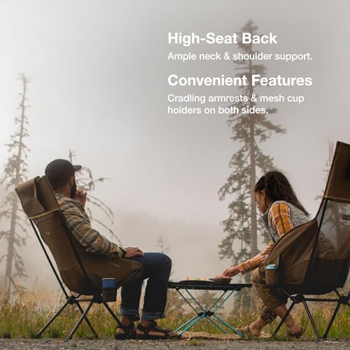 Savanna High-Back Collapsible Camping Chair - upto 320lbs
