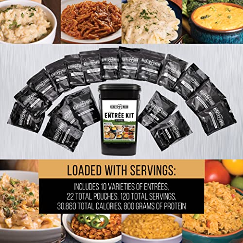 Emergency Meal Entrées,Real Non-Perishable Meals,25-Year Shelf Life,120 Servings