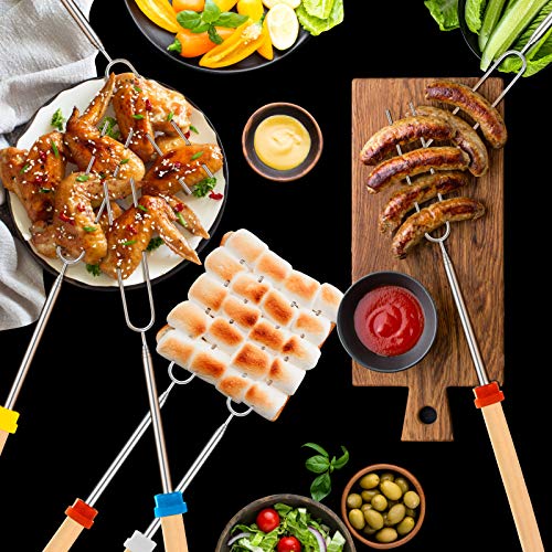 5pcs Marshmallow Roasting Sticks,Telescoping Smores Sticks for Open Fire Pit
