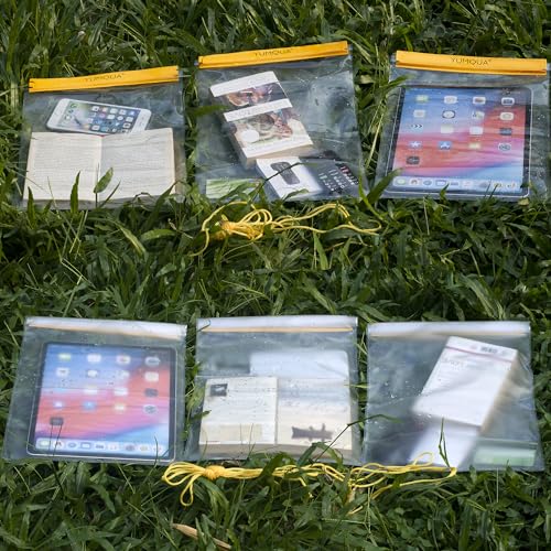 3pcs Waterproof Bags,Large Size Clear Watertight Pouch Holder for Map Camera Mobile Phone