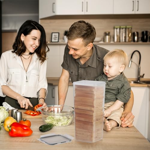 2pcs Bread Box,Plastic Bread Container,Bread Storage for Kitchen Counter-Airtight Lid