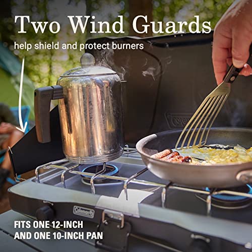 2-Burner Propane Camping Stove, Portable Camping Grill/Stove