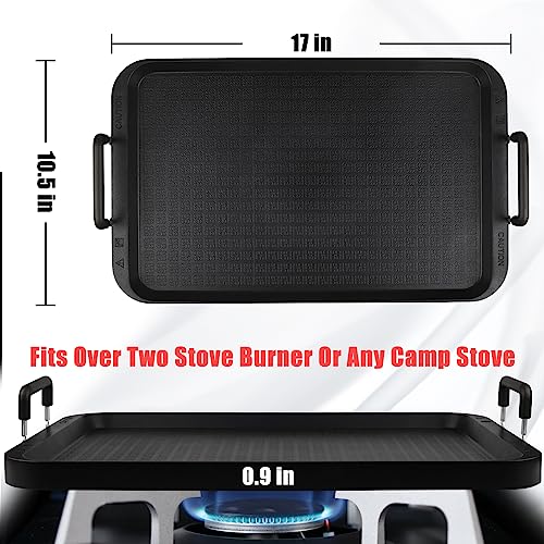 Flat Top Griddle for Stovetop,Camping Griddle/Cookware,Flat Top Grill,Non-Stick Griddle Grill Pan