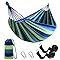 Cotton Hammock,Comfortable Fabric Hammock w/ Tree Straps-Up to 660lbs