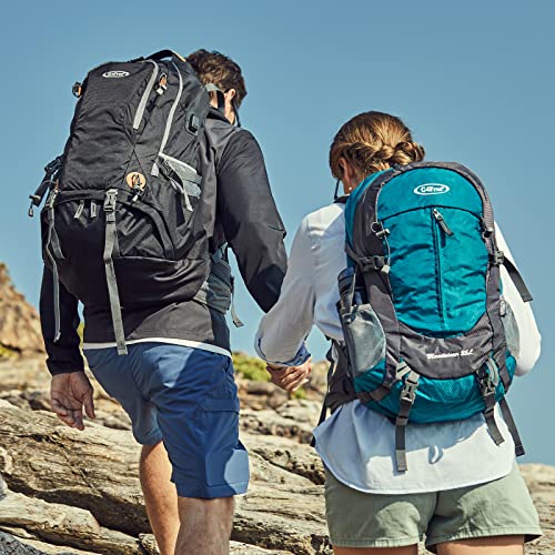 50L Hiking Backpack Waterproof Daypack Outdoor Camping Climbing Backpack w/ Rain Cover