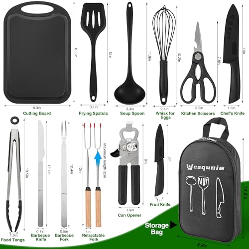 Camping Essentials Cookware Cooking Utensils Set - Camping Kitchen Utensils