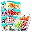 5pcs Glass Meal Prep Containers 3 Compartment Set,36OZ Airtight Glass Lunch Containers