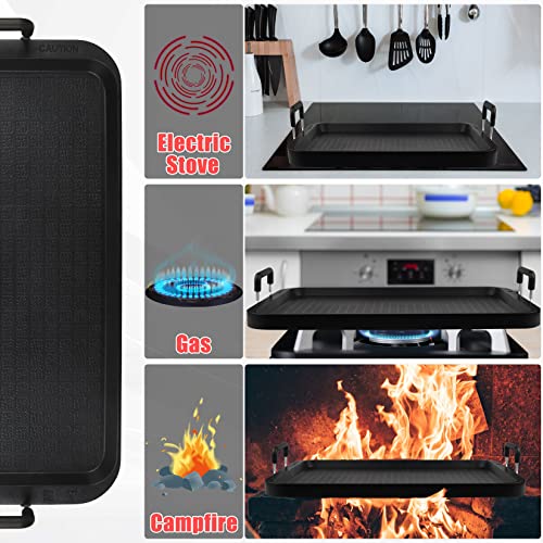 Flat Top Griddle for Stovetop,Camping Griddle/Cookware,Flat Top Grill,Non-Stick Griddle Grill Pan