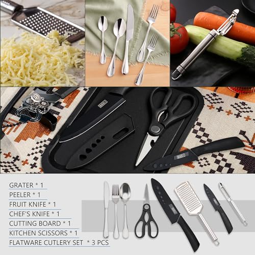 Camping Essentials Cooking Utensils Set - Camping Kitchen Cookware Accessories Set