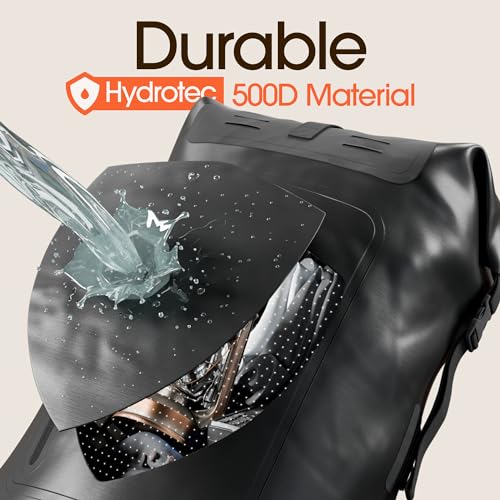 Waterproof Backpack - Heavy Duty Hiking Backpack - Roll-Top Closure Bag