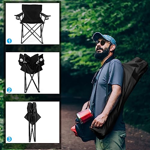 2pcs Foldable Camping Chair, Folding Camp Chairs for Adults