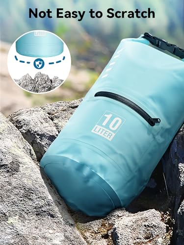 5L Waterproof Dry Bag with Front Zippered Pocket | Roll-Top Lightweight Bag for Women & Men