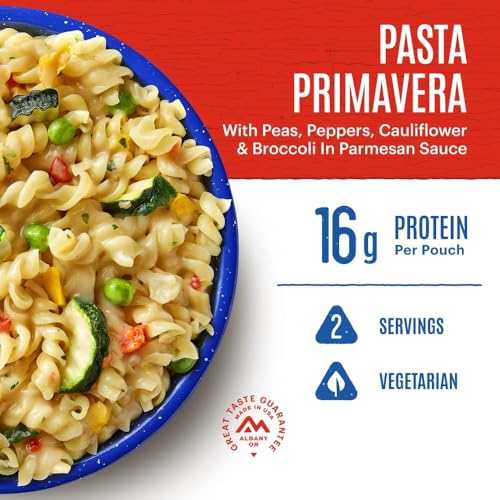 Pasta Primavera | Freeze Dried Backpacking & Camping Food | 2 Servings