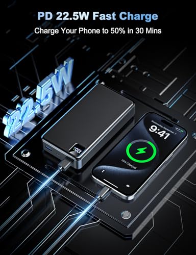 Portable Charger Power Bank 56800mAh Battery Pack-22.5W Fast Charging w/ USB C & LED Display
