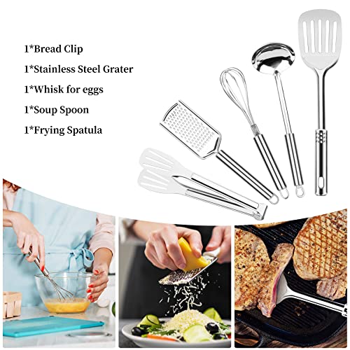 Camping Cooking Utensils Set,Stainless Steel Grill Tools, Camping BBQ Cookware Gear