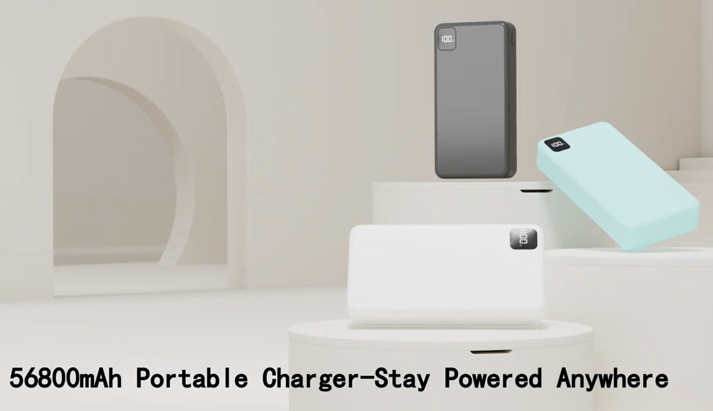 Portable Charger Power Bank 56800mAh Battery Pack-22.5W Fast Charging w/ USB C & LED Display
