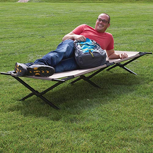 Trailhead II Folding Cot,Camping Bed w/ Easy Setup & Takedown,Supports Adults upto 300lbs
