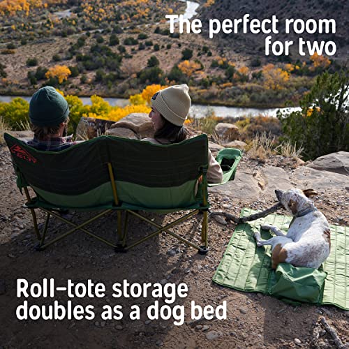 Loveseat Double 2 Person Camping Chair,Foldable Seat for Festivals,Concerts