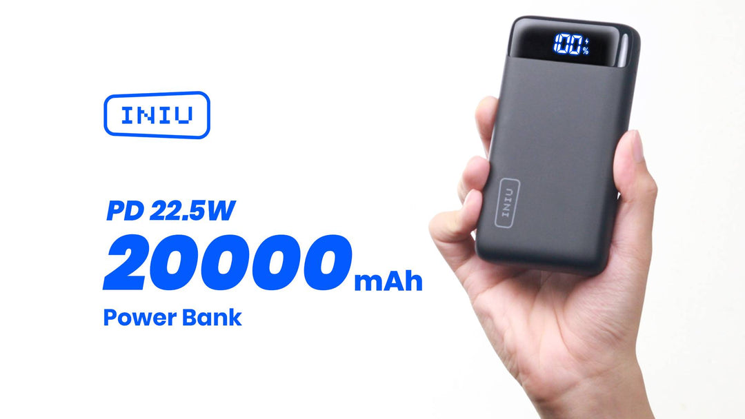 Portable Charger, 22.5W 20000mAh USB C in & Out Power Bank Fast Charging