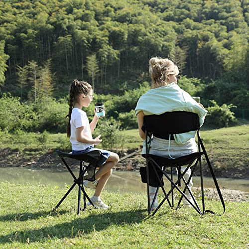Tall Folding Tripod Stool for Outdoor Camping Walking Hunting Hiking Fishing Travel, Support 225 lbs