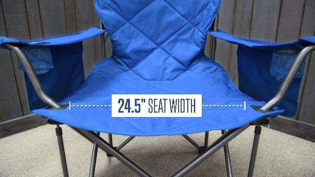 King Kong Camping Chairs for Adults with Mesh Cup Holders and Pockets