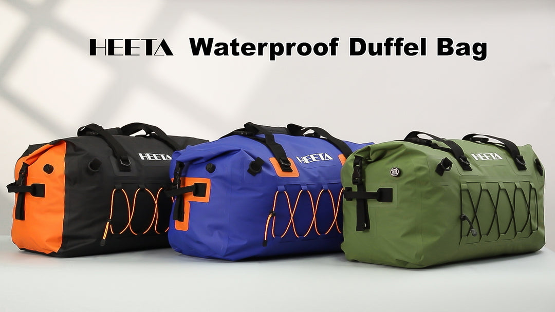 Waterproof Duffel Bag Motorcycle Dry Bag Backpack,60L Extra Large Rolltop Travel Duffle Bags