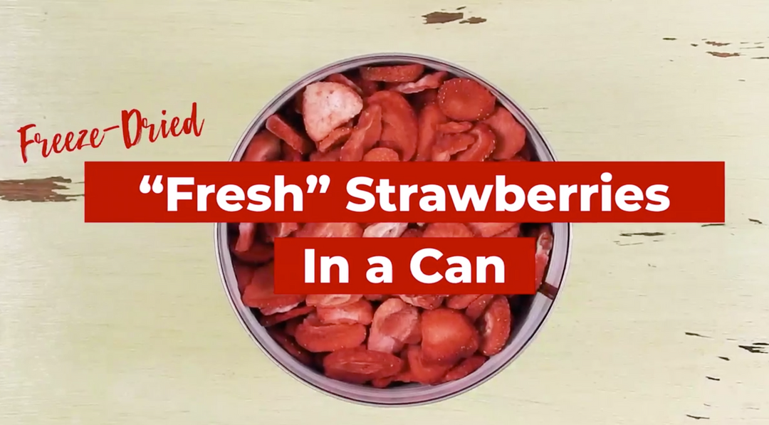 Freeze Dried Sliced Strawberries Can - Gluten Free Snack for Baking-18 Servings