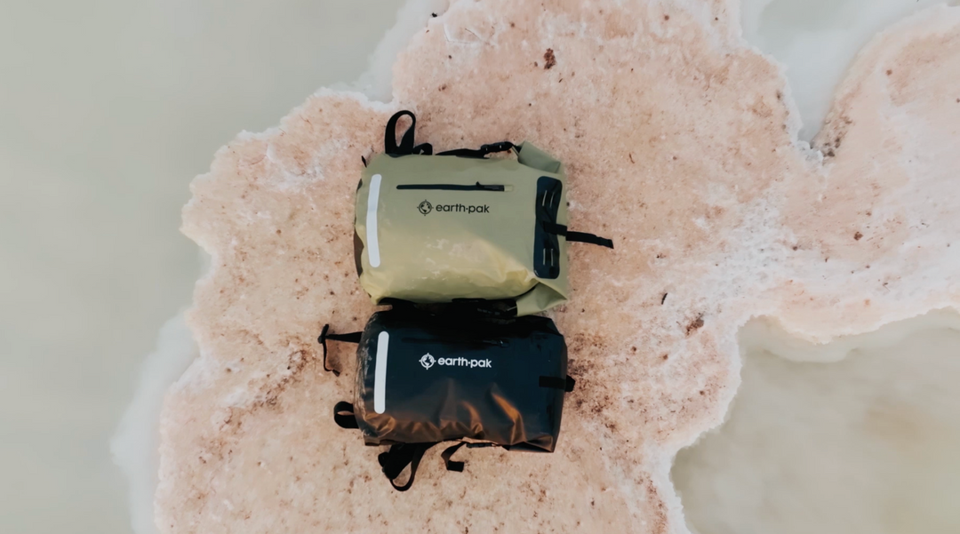 Waterproof Backpack - Heavy Duty Hiking Backpack - Roll-Top Closure Bag